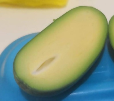 an avocado with no pit